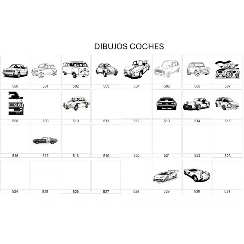 DIBUJO COCHES
